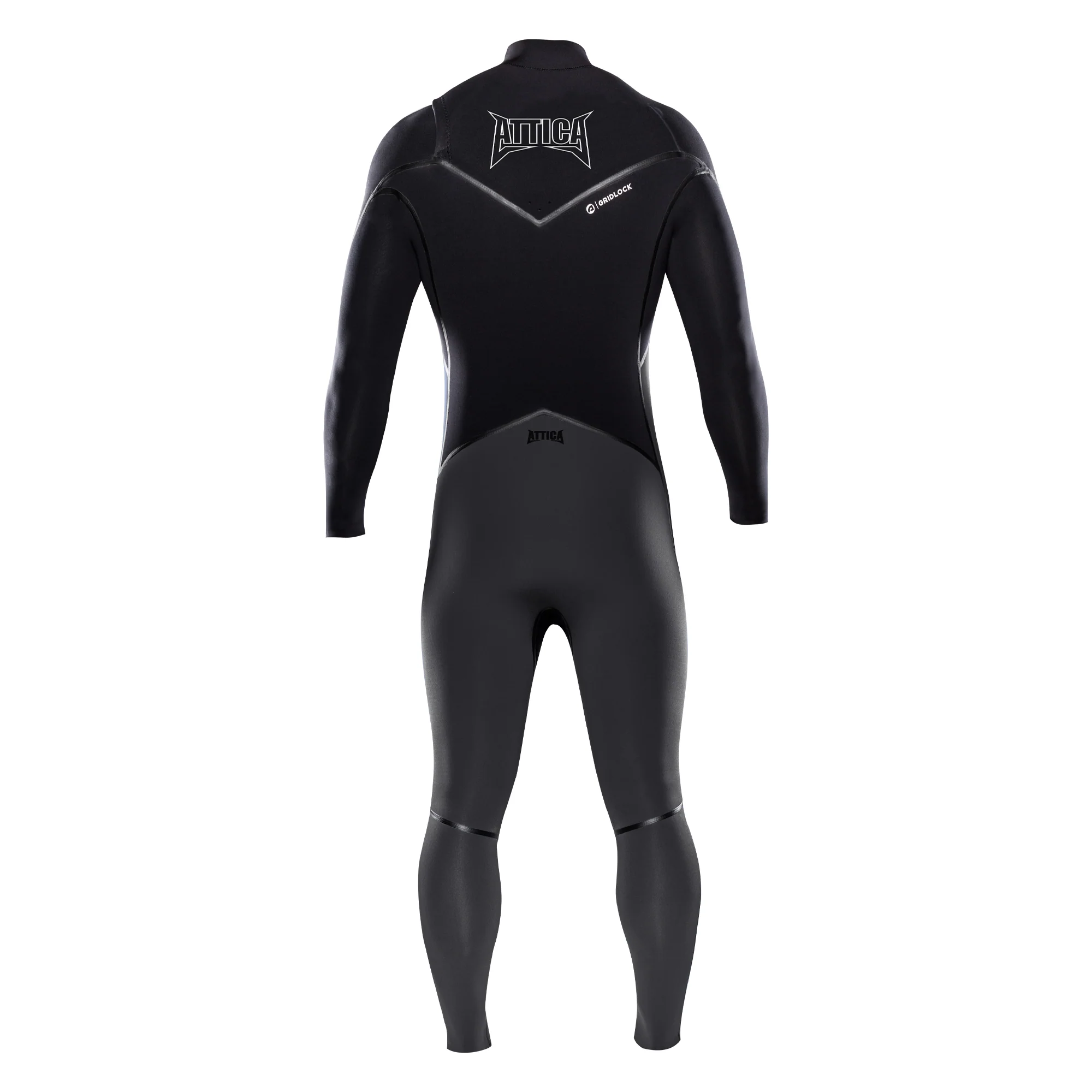 Attica Alpha 3/2mm Chestzip Steamer - Graphite/ Black - Image 4