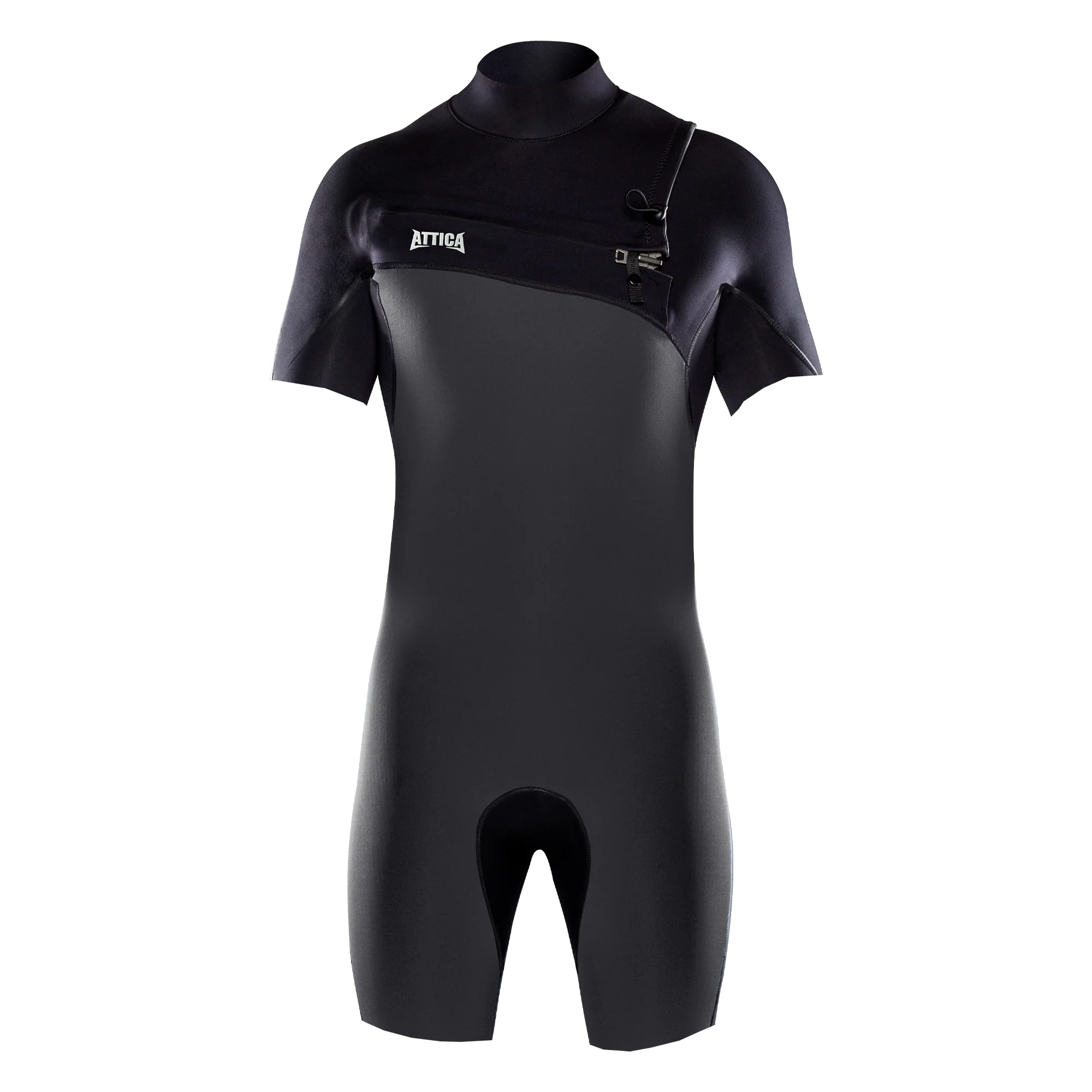 Attica Omega 2/2mm Chestzip Springsuit - Graphite/ Black - Image 3