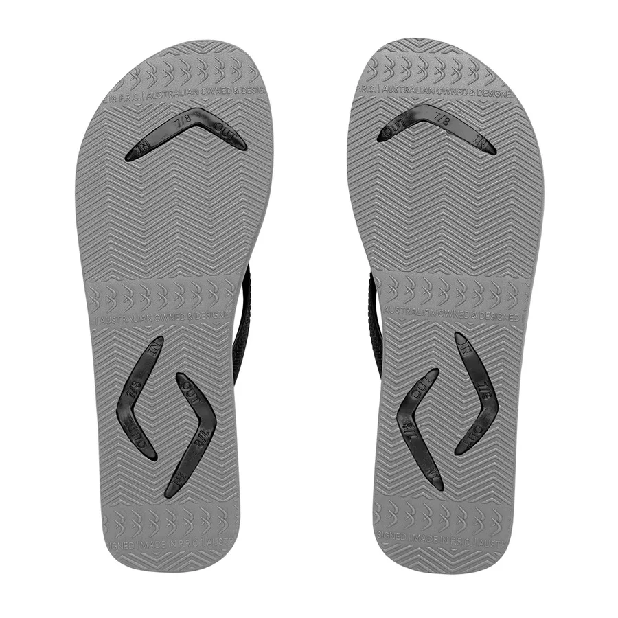 Boomerangz Slim Black/ Grey/ Pink Thongs + Additional Straps - Image 3