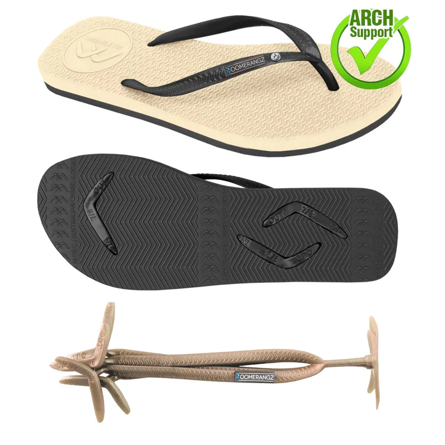 Boomerangz Slim Nude/ Black Thongs + Additional Straps - Image 5