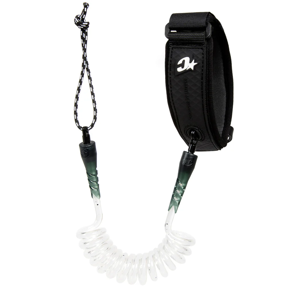 Creatures of Leisure Reliance 7mm Bicep Leash - Clear/ Black