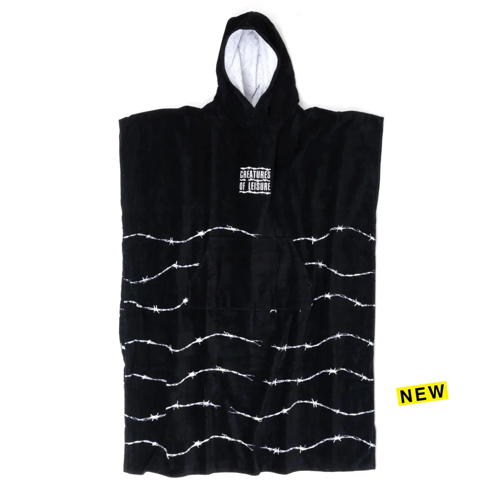 Creatures of Leisure Towel Poncho - Barbed Wire