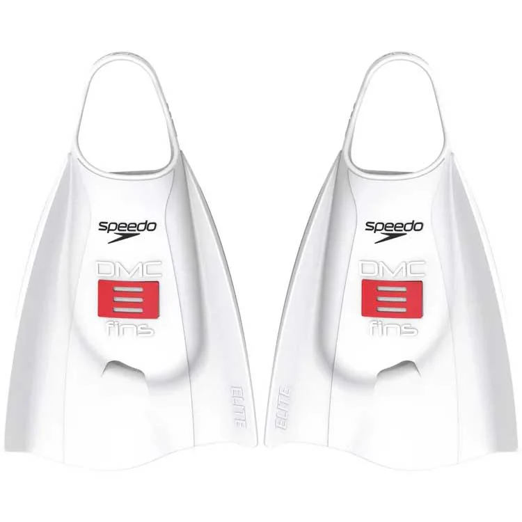 DMC X Speedo Elite Fins - White/ Red