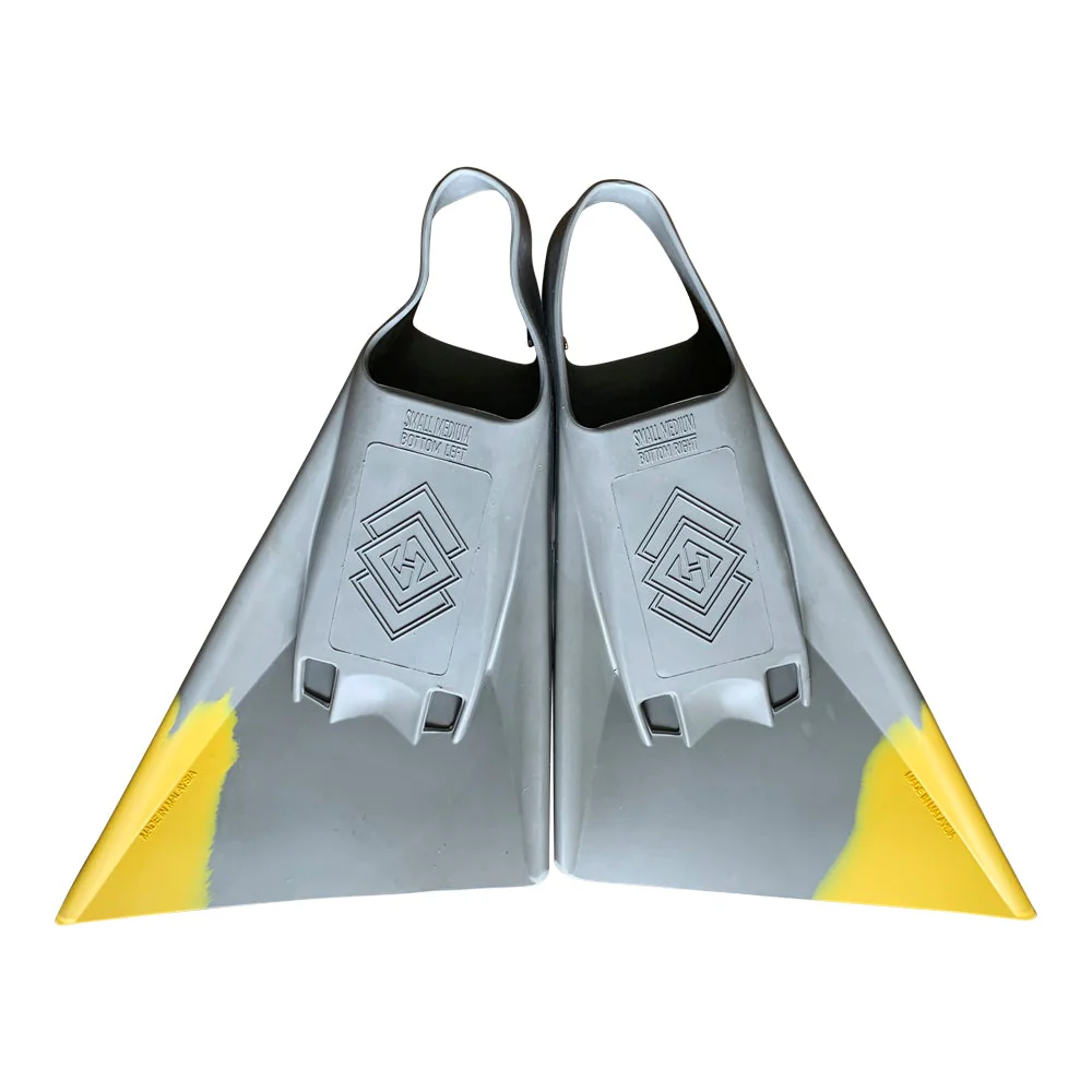Hubboards Air Hubb Fins - Grey/ Yellow - Image 2