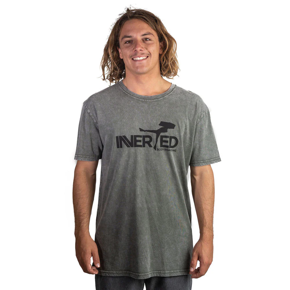 Inverted Corporate Logo Stone Wash T-Shirt - Image 3