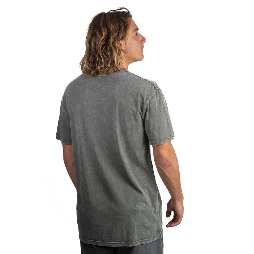 Inverted Corporate Logo Stone Wash T-Shirt - Image 4