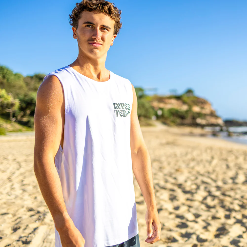 Inverted Wave Boi Sleeveless Tank - Image 2
