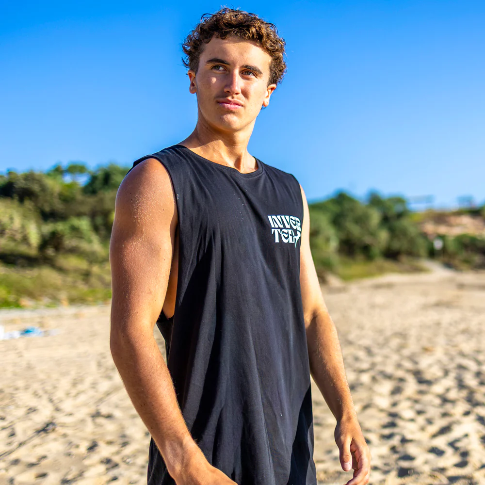 Inverted Wave Boi Sleeveless Tank - Image 4