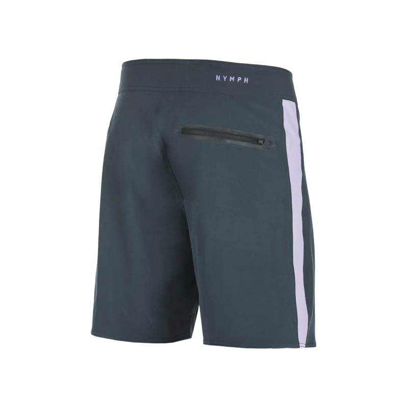 Nymph Wetsuits Casual Boardshorts 2.0 - Grey/ Lilac - Image 2