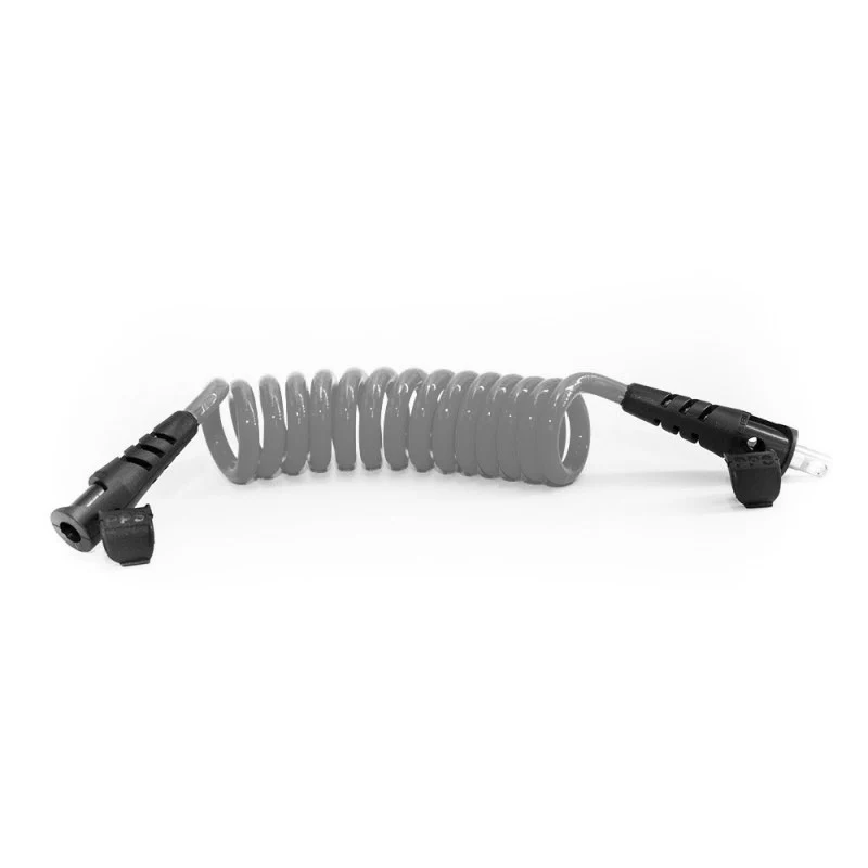 Pride Replacement Standard 7mm Coil Leash - Dark Grey
