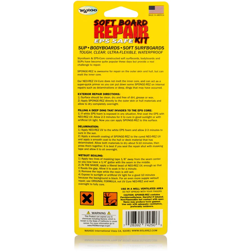 Solarez Sponge Rez Soft Surfboard Repair Kit - Image 2