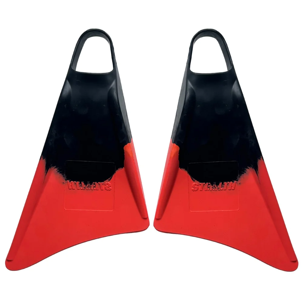 Stealth S1 Fins - Black/ Coral