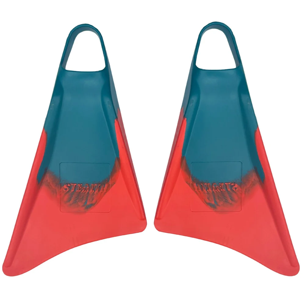 Stealth S1 Super Soft Fins - Sea Green/ Orange