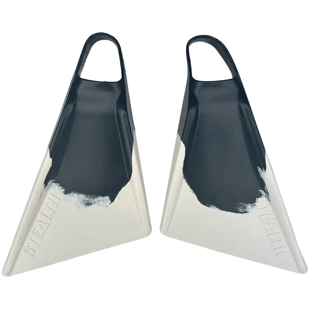 Stealth S2 Fins - Black/ White