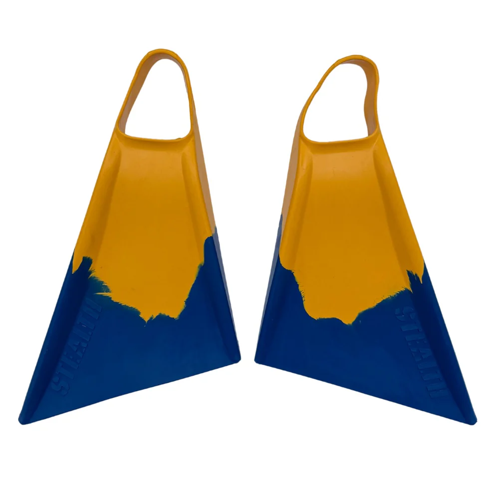 Stealth S2 Fins - Navy Blue/ Sun Gold Remix