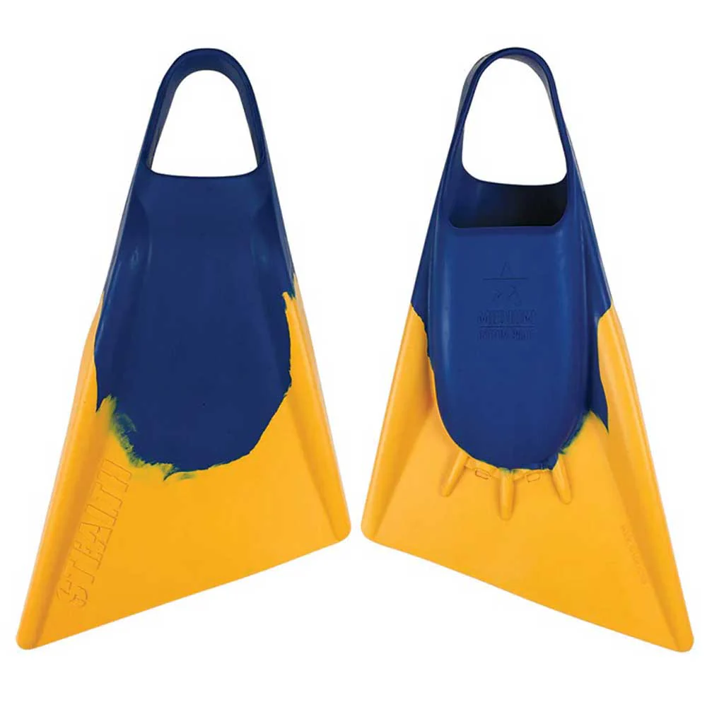 Stealth S2 Fins - Navy Blue/ Sun Gold