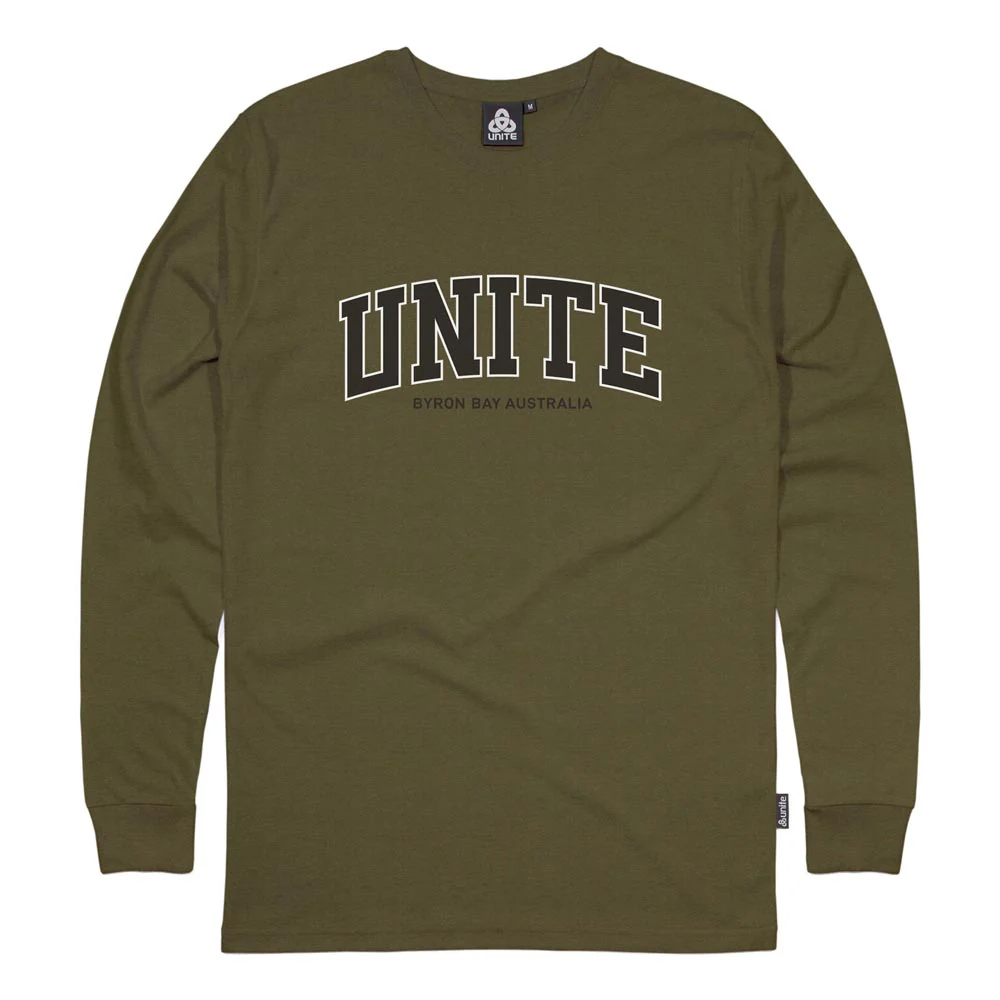 Unite Academy L/S T-Shirt - Military Green