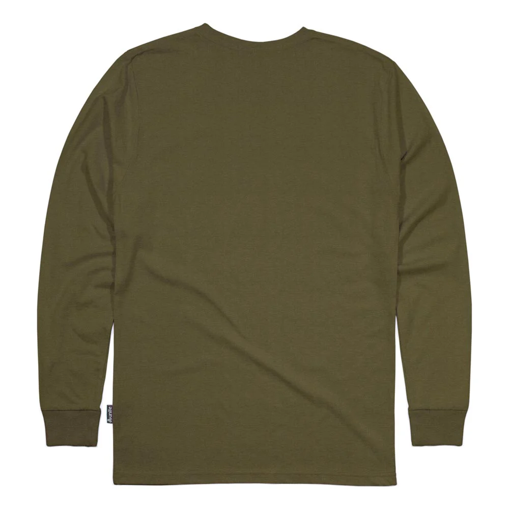 Unite Academy L/S T-Shirt - Military Green - Image 2