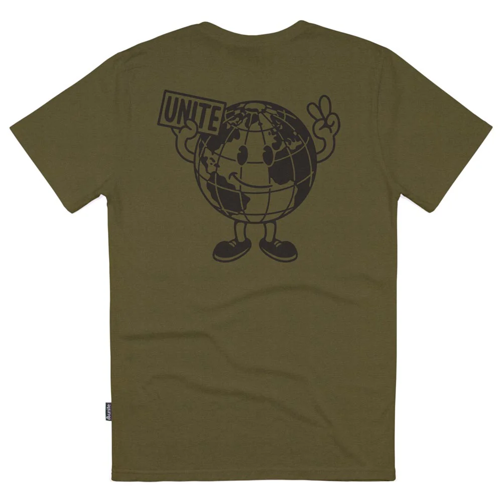 Unite Peace T-Shirt - Military Green - Image 2