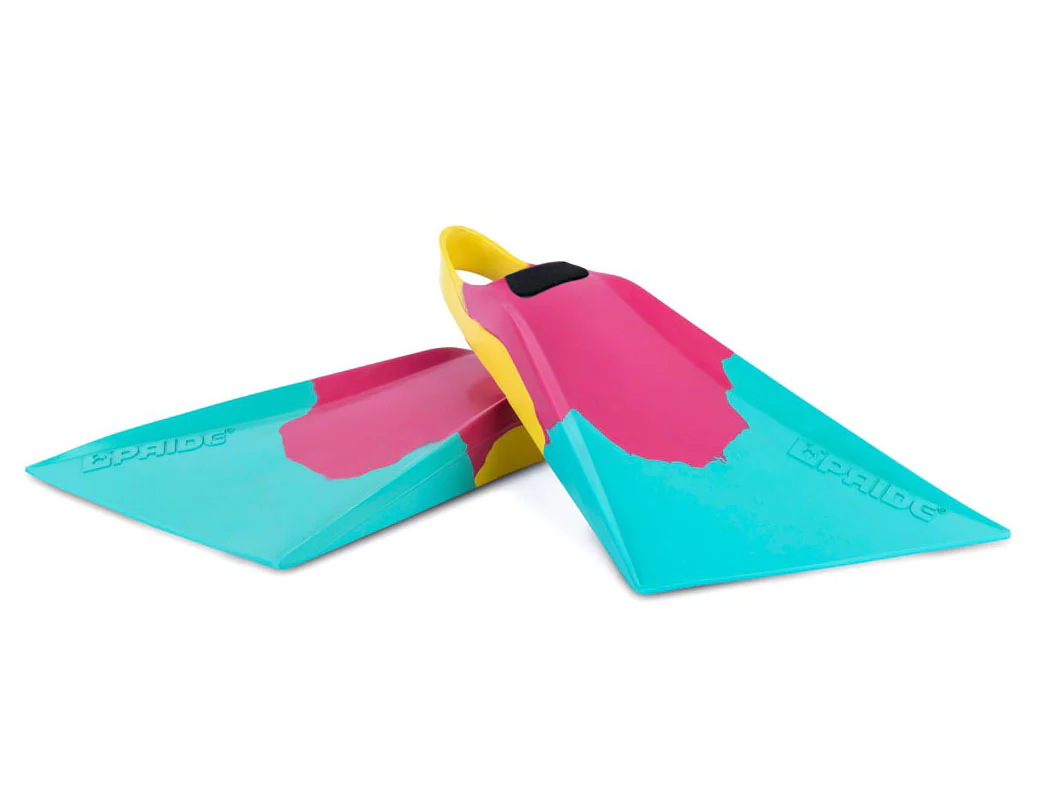 Vulcan V3 Fins - PLC Retro (Aqua/ Pink/ Yellow) - Image 3