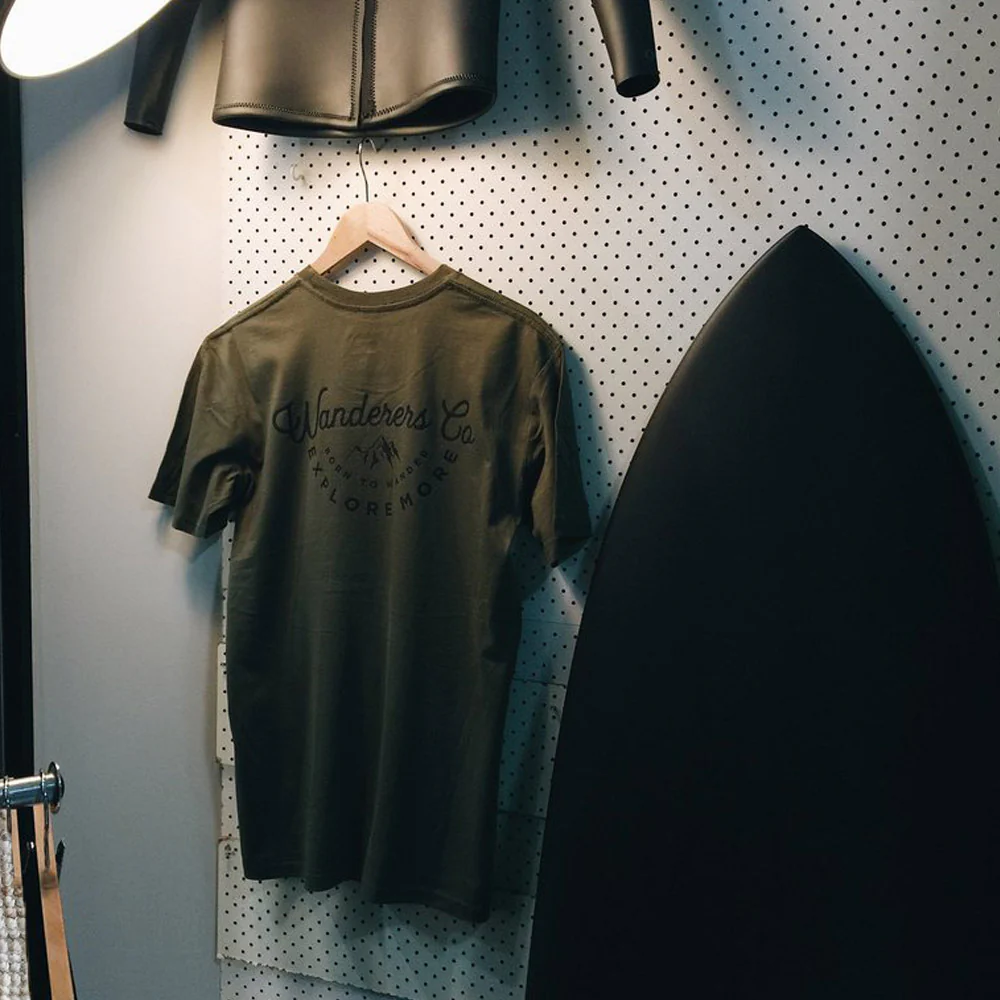 Wanderers Explore More T-Shirt (Army Green) - Image 3