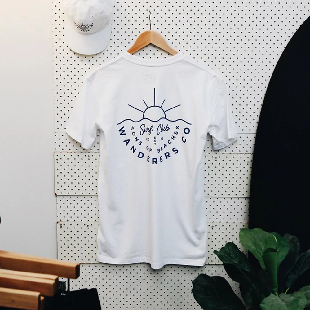 Wanderers Surf Club T-Shirt (White) - Image 2